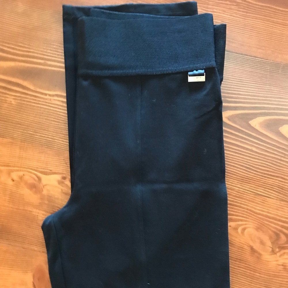 Slim straight black Calvin Klein dress pants.